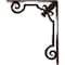 Ekena Millwork Fleur De Lis Wrought Iron Bracket, (Triple center brace), Antiqued Copper 2"W x 10"D x 12"H BKTM02X10X12TFLACO - alternate 4